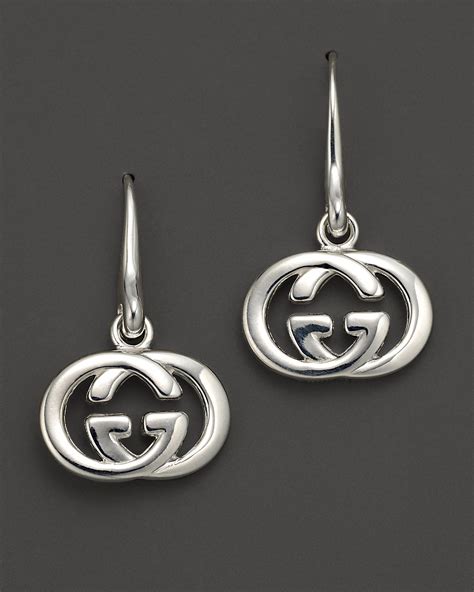 gucci earring silver|gucci silver earrings for women.